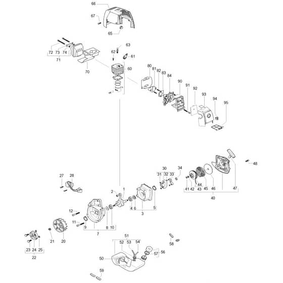 McCulloch ELITE 2 210 BT - 2007-03 - Engine Parts Diagram