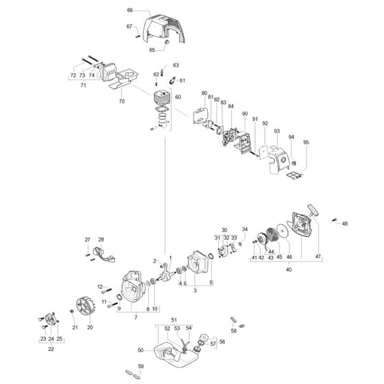 McCulloch ELITE 2 510 L - 2007-03 - Engine Parts Diagram