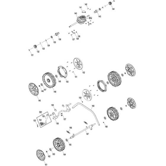 Makita ELM4613 - 460mm Lawn Mower - Power Tool 03 Diagram
