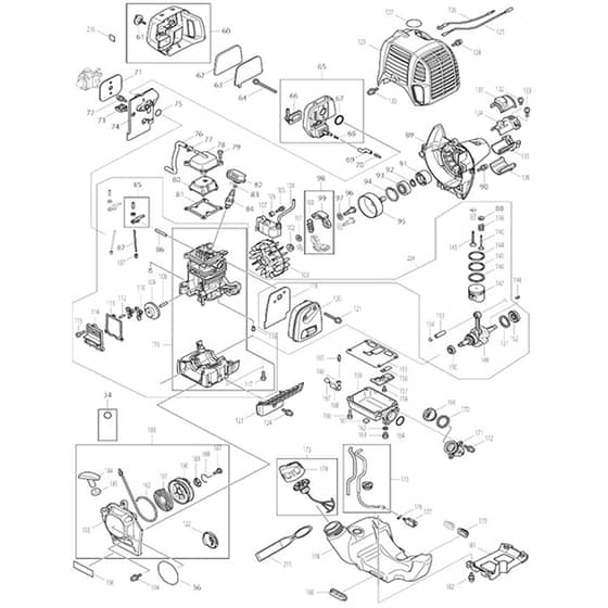 Makita EM2650LH - Petrol Brush Cutter - Power Tool 03 Diagram