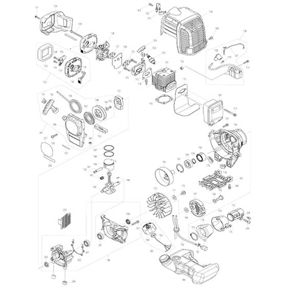 Makita EM3400U - Petrol Brush Cutter - Power Tool 03 Diagram