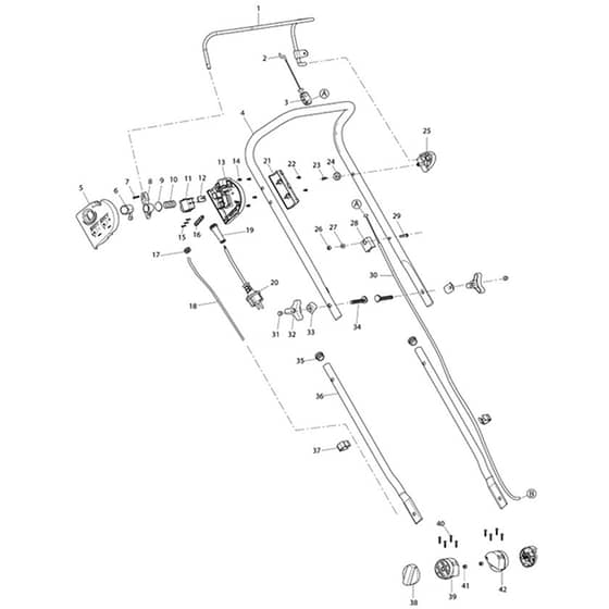 Makita EM-380 - 380mm Electric Lawn Mower - Power Tool 01 Diagram