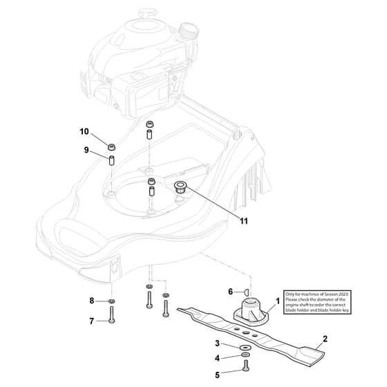 EP 414 - 2019 - 297411043/19 - Castel Garden Rotary Mower Blade Diagram