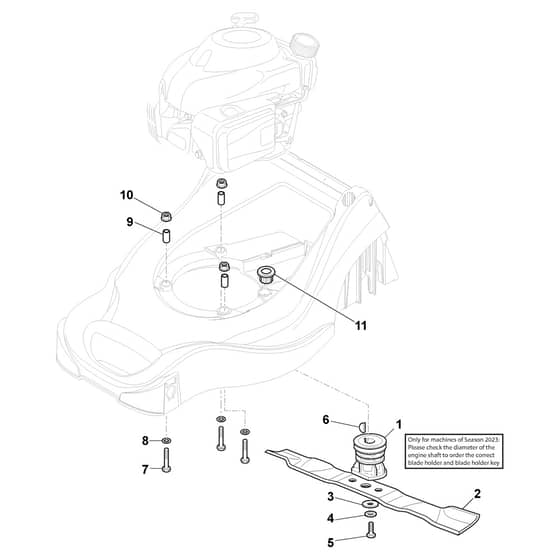 EP 414 TR-G - 2012-2019 - 297412043/12 - Castel Garden Rotary Mower Blade Diagram