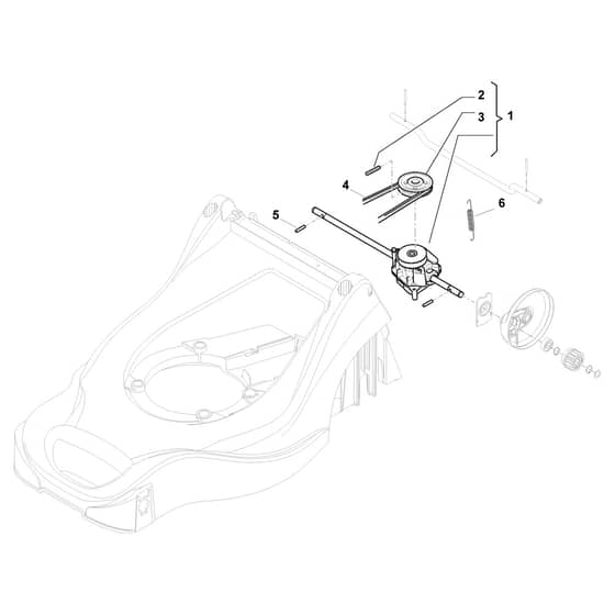 EP 414 TR-G - 2012-2019 - 297412043/12 - Castel Garden Rotary Mower Transmission Diagram