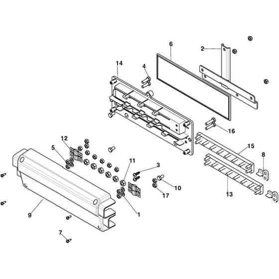ePark Pro - 2026 - 2F6458701/ST1 - Stiga Front Mower Busbar Diagram