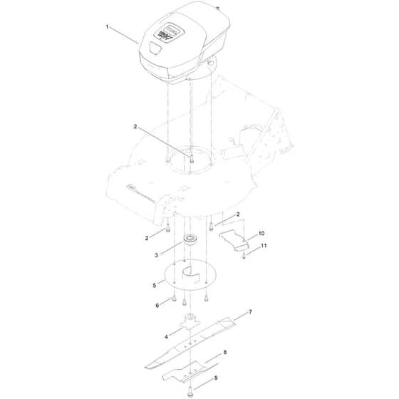 Toro eProline Heavy-Duty 53cm - 22276 (415200000 - 999999999) Motor Module and Blade