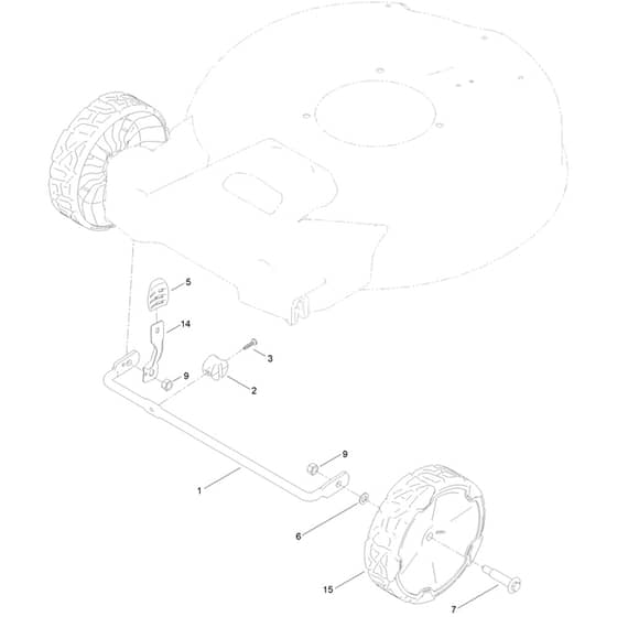 Toro eRecycler eS52VST 52cm - 21853 (415000000 - 999999999) Front Wheel and Height-of-Cut