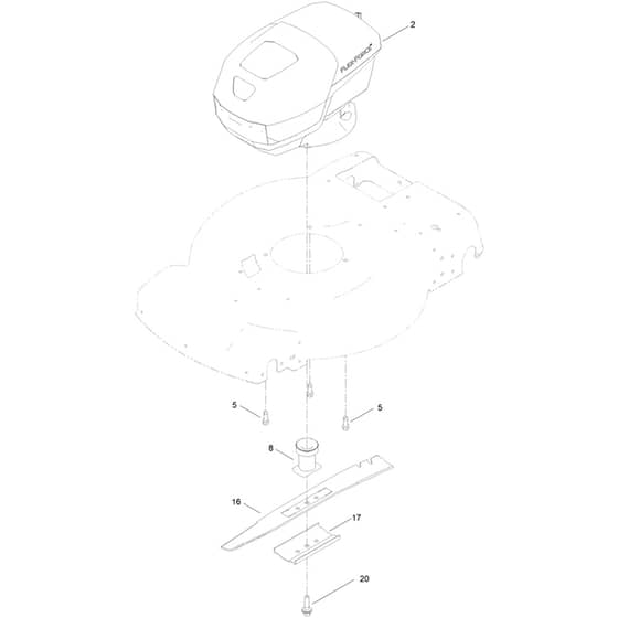 Toro eRecycler eS55AST 55cm - 21864 (400000000 - 411999999) Motor Module and Blade
