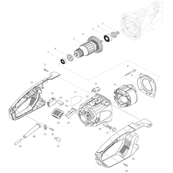 Makita ES164TLC - Electric Chain Saw - Power Tool 01 Diagram