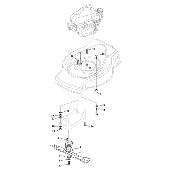 ES 464 TR-G - 2013 - 299264643/CFR - Castel Garden Rotary Mower Blade Diagram