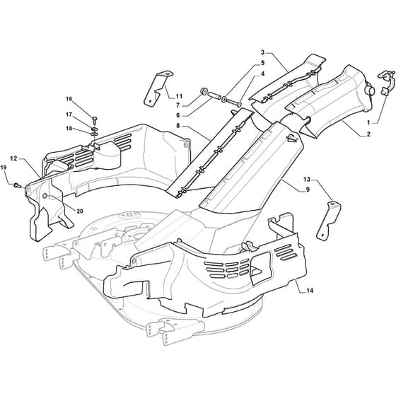 ESTATE 2084 H - 2019-2021 - 2T2120481/ST1 - Stiga Ride On Mower Belt Protection Diagram