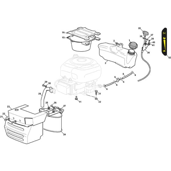ESTATE 3084 H - 2014-2018 - 2T2110281/14 - Stiga Ride On Mower B&S Engine Diagram