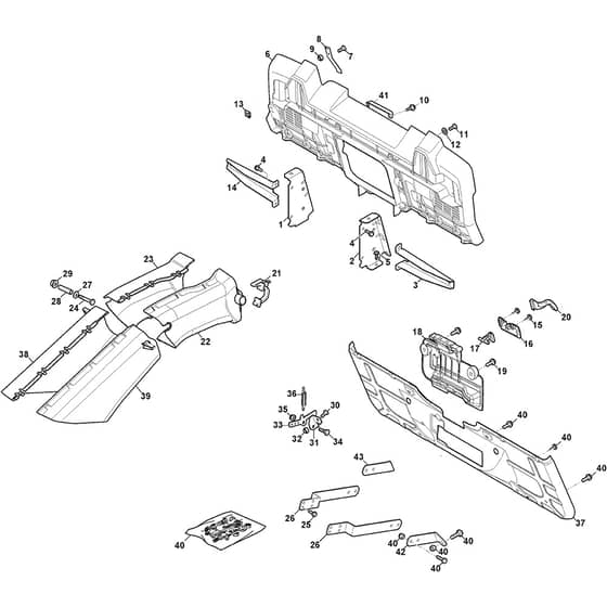 Estate 384e - 2022-2025 - 2T2200481/ST2 - Stiga Ride On Mower Chassis Diagram