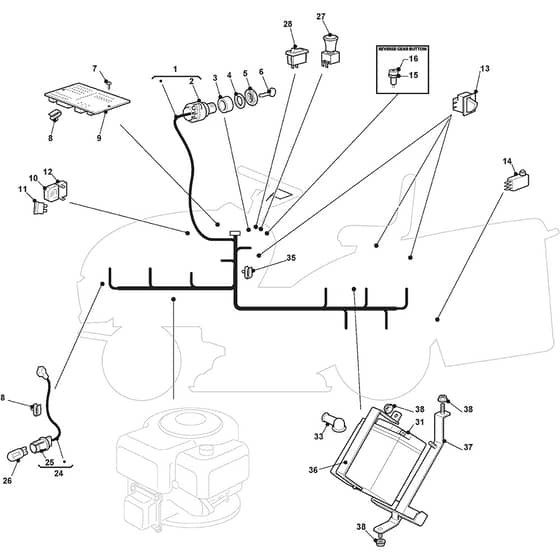 ESTATE 4092 H - 2018-2022 - 2T0430481/ST1 - Stiga Ride On Mower Electric Parts Diagram