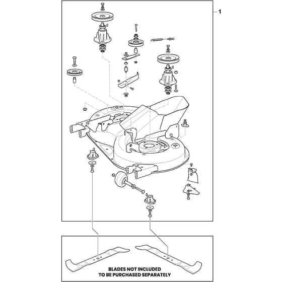 ESTATE 584 - 2022-2023 - 2T2115481/ST1 - Stiga Ride On Mower Cutting Deck Assy MP84 Diagram