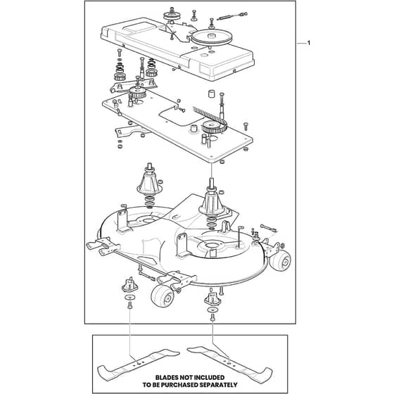 ESTATE 6122 HW2 - 2020 - 2T1310481/ST1P - Stiga Ride On Mower Cutting Deck Diagram