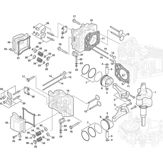 ESTATE 7102 W - 2025 - 2T0990481/ST1 - Stiga Ride On Mower Piston Diagram