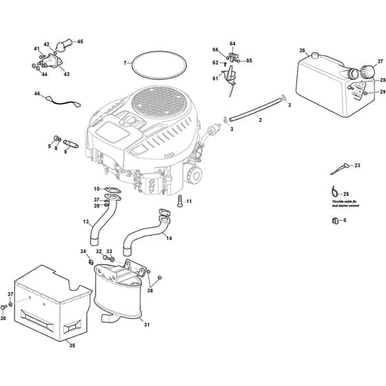 ESTATE 7122 W - 2025 - 2T1315481/ST1 - Stiga Ride On Mower Engine Diagram