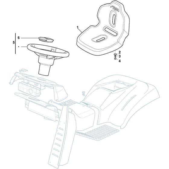 ESTATE 798 - 2025 - 2T0810481/ST1 - Stiga Ride On Mower Seat Diagram