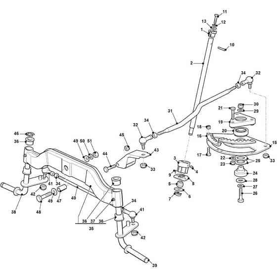 ESTATE 798 - 2025 - 2T0810481/ST1 - Stiga Ride On Mower Steering Diagram