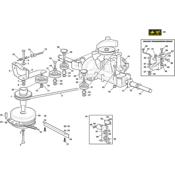 ESTATE 798 - 2025 - 2T0810481/ST1 - Stiga Ride On Mower TT Transmission Diagram