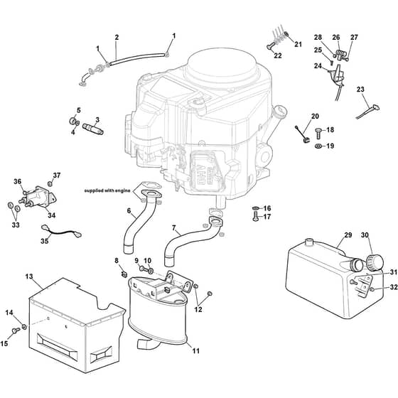 ESTATE 9102 W - 2024 - 2T0940681/ST1 - Stiga Ride On Mower Engine Diagram