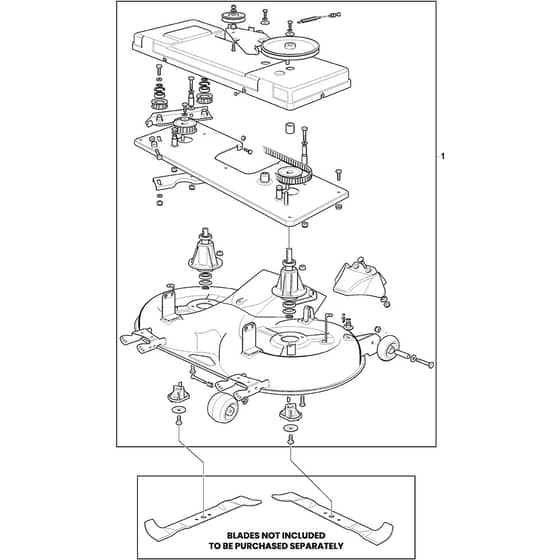 ESTATE 9102 W - 2025 - 2T0990381/ST1 - Stiga Ride On Mower Cutting Deck Diagram