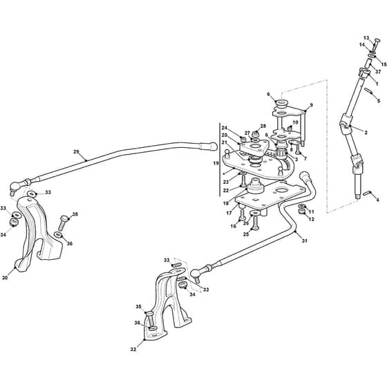 ESTATE 9102 WX - 2023 - 2T1425481/ST1 - Stiga Ride On Mower Steering Diagram