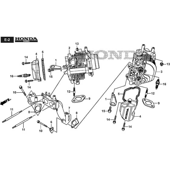 ESTATE 9102 WX - 2022-2024 - 2T1430381/ST2P - Stiga Ride On Mower Cylinder Head Diagram
