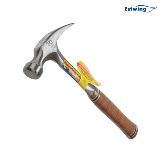 Estwing E16S Straight Claw Hammer - Leather Grip 450g (16oz) - E16S