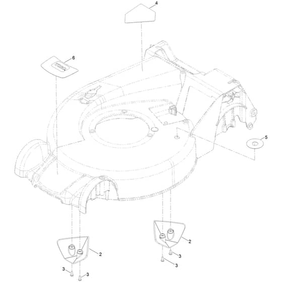 Toro eSuper Recycler eC48A 48cm - 21848 (418000000 - 999999999) Housing Decal No. 117-4093