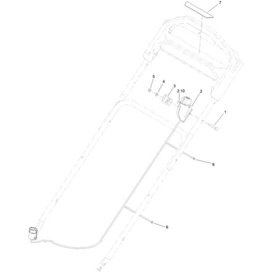 Toro eSuper Recycler eC48A 48cm - 21848 (409411874 - 411699999) Starter Switch