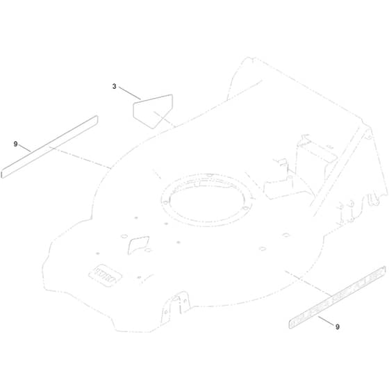 Toro eSuper Recycler eC53AST 53cm - 21695 (415000000 - 999999999) Decal