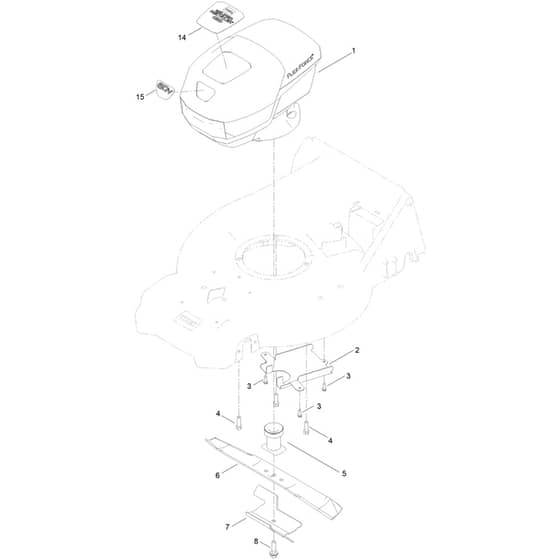 Toro eSuper Recycler eC53AST 53cm - 21695 (400000000 - 414999999) Motor Module and Blade
