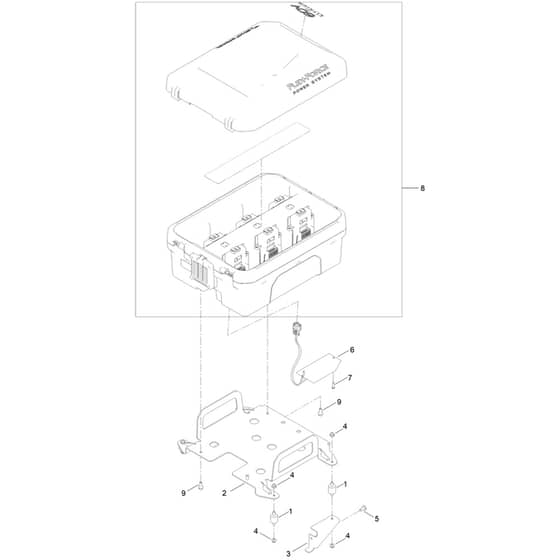 Toro eTimeCutter 107cm - 75642 (418178767 - 999999999) Battery Box