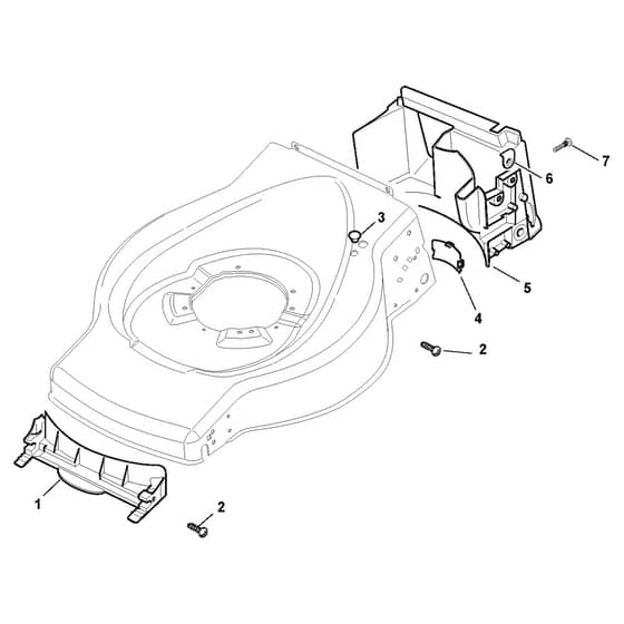 EU 414-B - 2012 - 299064123/OMA - Castel Garden Rotary Mower Front Conveyor Assy Diagram