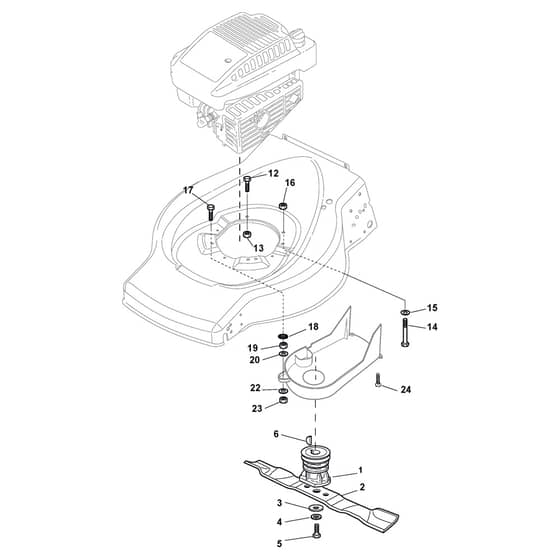 EUL 534 TR-G - 2011-2013 - 299295341/TMK - Castel Garden Rotary Mower Blade Diagram