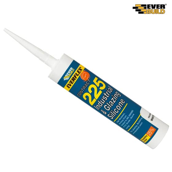 Everbuild Industrial & Glazing Silicone Black 310ml 225 - 225BK