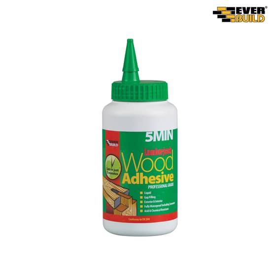 Everbuild 5min Polyure Wood Adhesive Liquid 750g - 5MINPU7