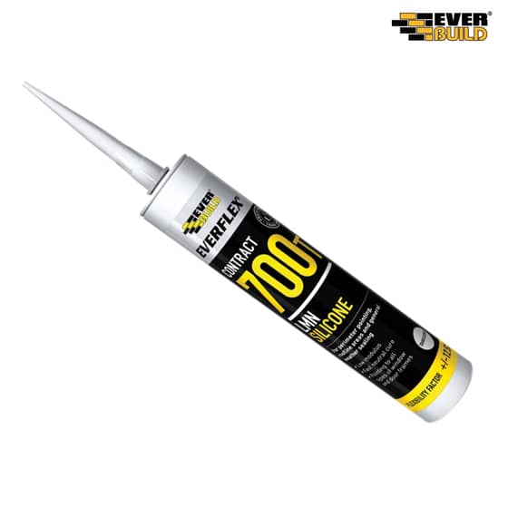 Everbuild PVCu & Roofing Silicone Sealant C3 Translucent 700T - 700TTR