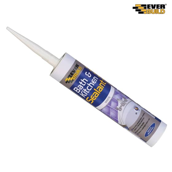 Everbuild Bath & Kitchen Sealant White 310ml - BATH