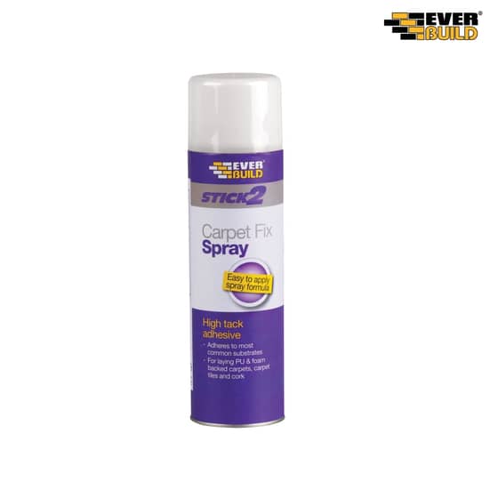 Everbuild Carpet Fix Spray Adhesive Aerosol 500ml - CARPSPRAY5