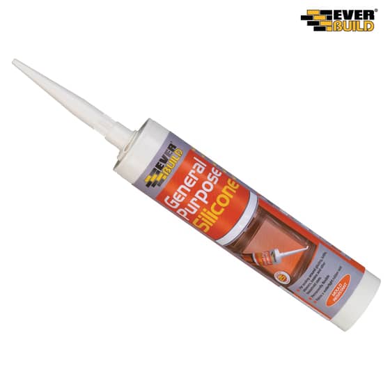 Everbuild General Purpose Silicone Black 310ml - GPSBK