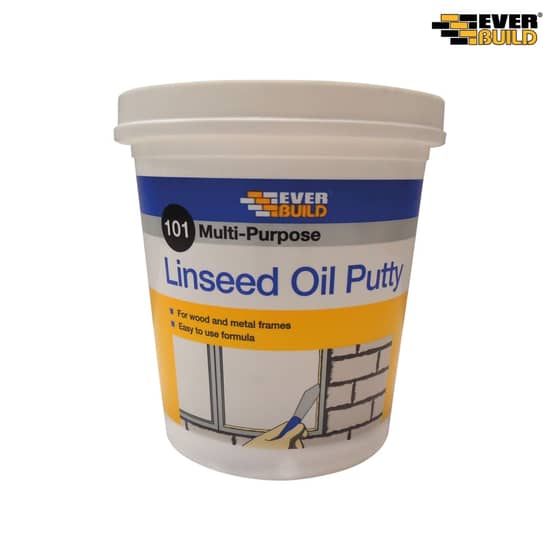 Everbuild Multi Purpose Linseed Oil Putty 101 Natural 2kg - MPN2