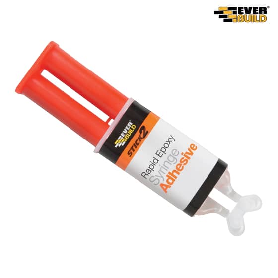 Everbuild Stick 2 Rapid Epoxy Syringe 24ml - S2RAPEX24