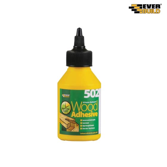 Everbuild 502 All Purpose Weatherproof Wood Adhesive 125ml - WOODBOT125