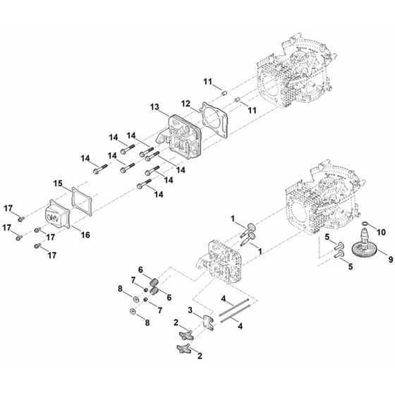 Stihl EVC 1000.0 (EVC1000-0001) - Camshaft, Valves - Parts Diagram