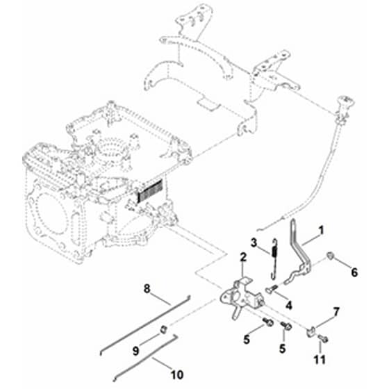 Stihl EVC 2000.0 (EVC2000-0001) - Regulator Linkage - Parts Diagram