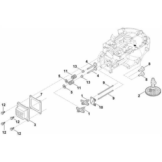 Stihl EVC 300.0 (EVC300-0001) - Camshaft, Valves - Parts Diagram